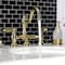 Kingston Brass KS3912GL Restoration Bathroom Bridge Faucet, Polished Brass KS3912GL - alternate 6